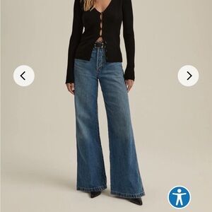 Favorite Daughter Wide Leg Flare Jeans - 26